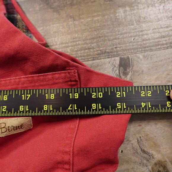 Berne Insulated Bib Overalls Women’s 2X Red Winter Workwear - Picture 9 of 16